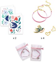 Djeco jewellery set beads bracelets Bird Ribbons children-2