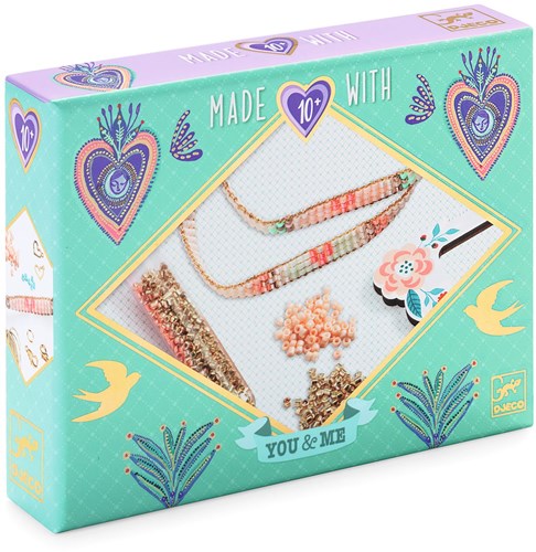 Djeco bracelet making Miyuki and Hearts - beads set for kids-3