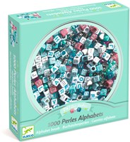 Djeco beads Alphabet beads, Silver - jewelry making set-3