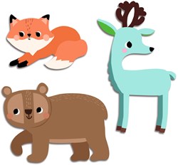 Djeco wooden forest animals toy - FSC MIX - sustainable toy