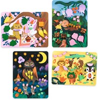 Djeco collage toy sparkling parties mosaic foam FSC MIX