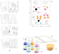 Djeco painting set La patouille - creative painting for toddlers-3