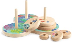 Djeco wooden logic game Tower of Hanoi - FSC 100% educational toy