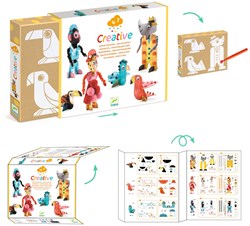 Djeco creative craft box toy - multi activity savannah set