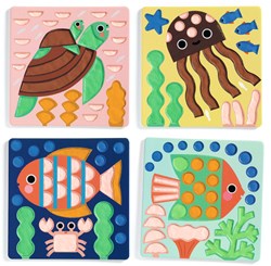 Djeco clay set underwater world - creative craft kit for kids