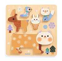 Djeco wooden puzzle WoodyStack - educational toy puzzle for kids-2