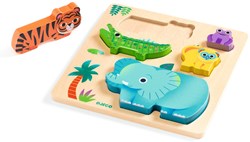Djeco wooden puzzle WoodyWild - educational toy FSC 100%