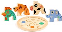 Djeco wooden dog puzzle - educational toy FSC 100%-2