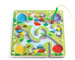 Djeco wooden educational game FrogyMaze - FSC 100% magnetic sorting
