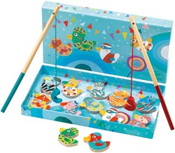 Djeco fishing game magnetic wooden ducks Fishing Duck FSC toy