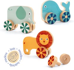 Djeco wooden educational game Vis'n'roll - FSC 100% - learning toy