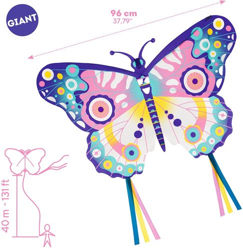 Djeco kite Maxi Butterfly colorful butterfly kite toy-2