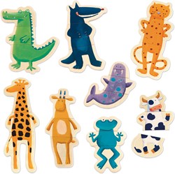 Djeco wooden animal magnets - FSC 100% - 24 pieces
