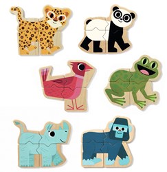 Djeco wooden magnets Mixanimo - FSC 100% educational animal toy