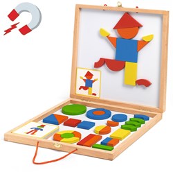 Djeco wooden magnets Geoform - FSC 100% educational toy for kids