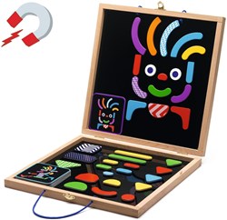 Djeco wooden magnets Geobonhomme - educational toy FSC