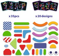 Djeco wooden magnets Geobonhomme - educational toy FSC-2