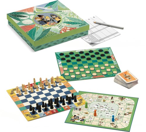 Djeco classic game box - 20 classic board games FSC MIX
