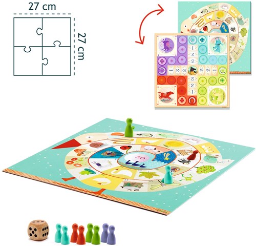 Djeco classic game Ludo & Co Junior - travel game for kids