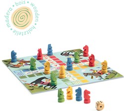Djeco board game classic children's game Petits chevaux junior horse race