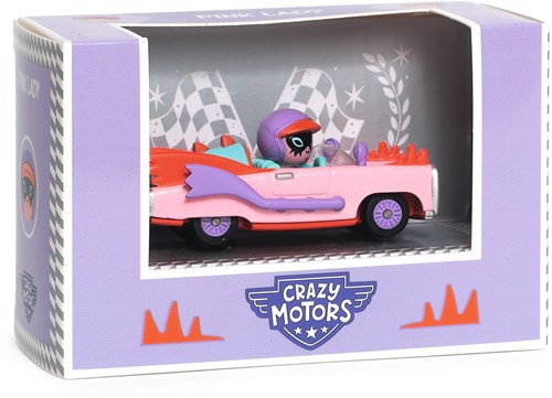 Djeco toy car Pink lady - Crazy Motors racing car for kids-3
