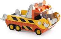 Djeco toy car Crazy truck tow truck with platform