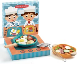 Djeco kitchen toy Cook & Scratch - wooden playset FSC