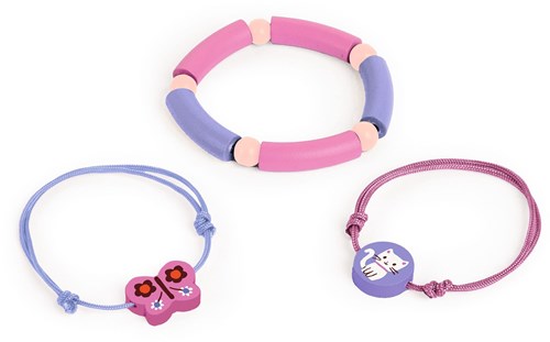 Djeco toy bracelet set Tara - creative jewelry making for kids