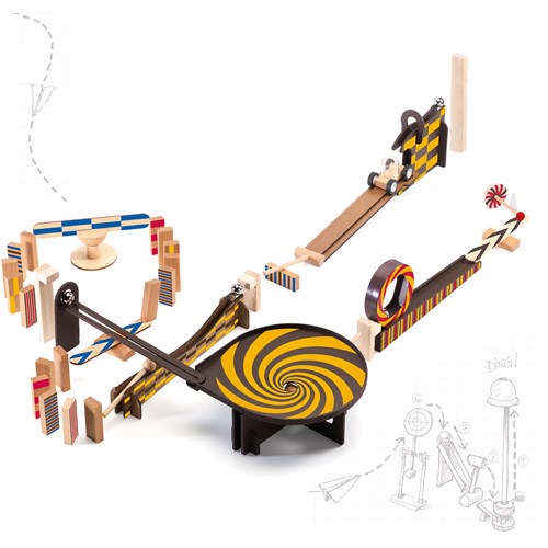 Djeco wooden toy Zig & Go - Wroom - 45 pieces FSC building set