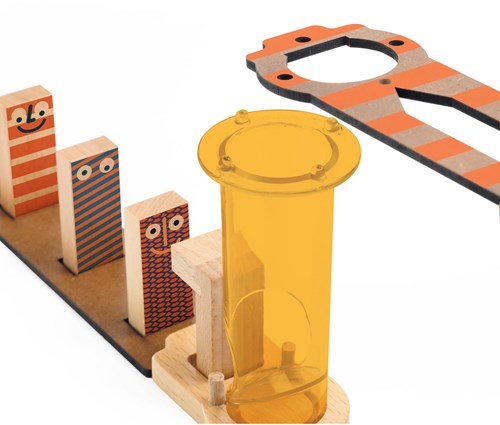 Djeco wooden chain reaction game Zig & Go Junior Magic 43 pieces-2