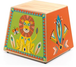 Djeco wooden cajon musical instrument for children animambo