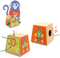 Djeco wooden cajon musical instrument for children animambo-2