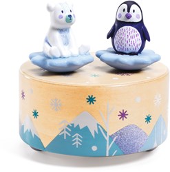 Djeco music box Ice park melody - FSC wooden toy