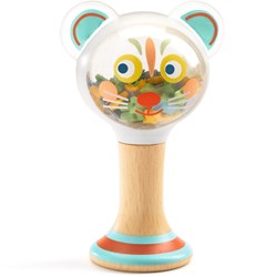 Djeco baby toy rattle BabyMaraki FSC wooden maraca