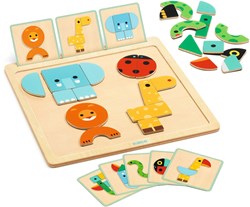 Djeco magnetic wooden baby toy GeoBasic - FSC 100% educational