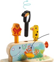 Djeco wooden baby toy Multi Pop colorful pop-up animals-3
