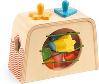 Djeco wooden shape sorter Multi Boita - educational baby toy-2