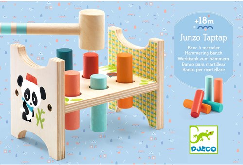 Djeco wooden hammer game Junzo taptap - FSC 100% toddler toy-3