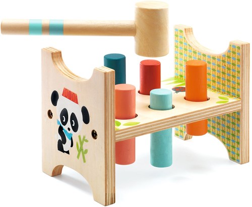Djeco wooden hammer game Junzo taptap - FSC 100% toddler toy