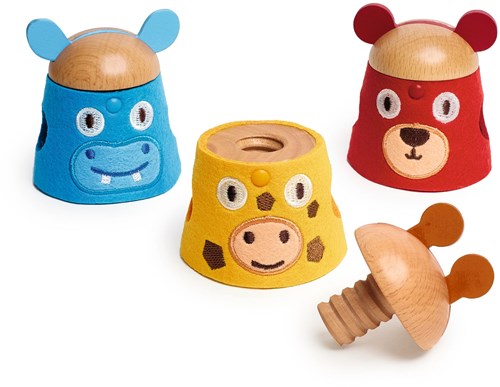 Djeco baby toy SoftiVis - colourful and sustainable FSC wood