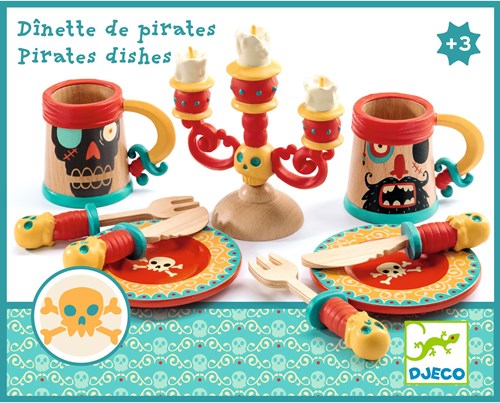 Djeco kitchen toy pirates dish playset - role play-3
