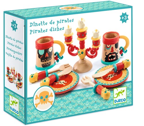 Djeco kitchen toy pirates dish playset - role play-2