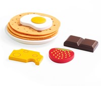 Djeco kitchen toy pancake set Gaëlle & Titouan FSC wood-2
