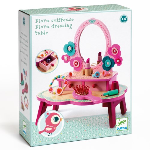 Djeco wooden dressing table Flora - FSC 100% - toy vanity girls-3