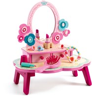 Djeco wooden dressing table Flora - FSC 100% - toy vanity girls