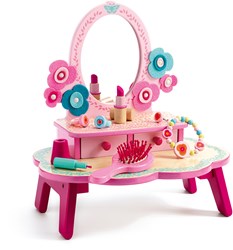 Djeco wooden dressing table Flora - FSC 100% - toy vanity girls