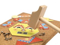 Djeco hammer game Robots tap tap - FSC wooden toy-2