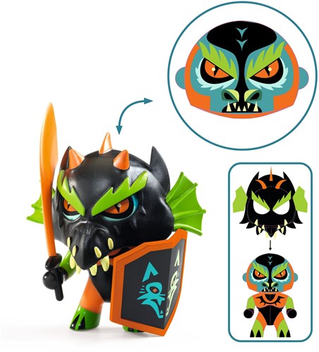 Djeco play figure Drack knight knight with dragon mask-2