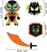 Djeco play figure Drack knight knight with dragon mask-3