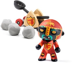 Djeco play figure Baldy & Big paf knight with catapult toy